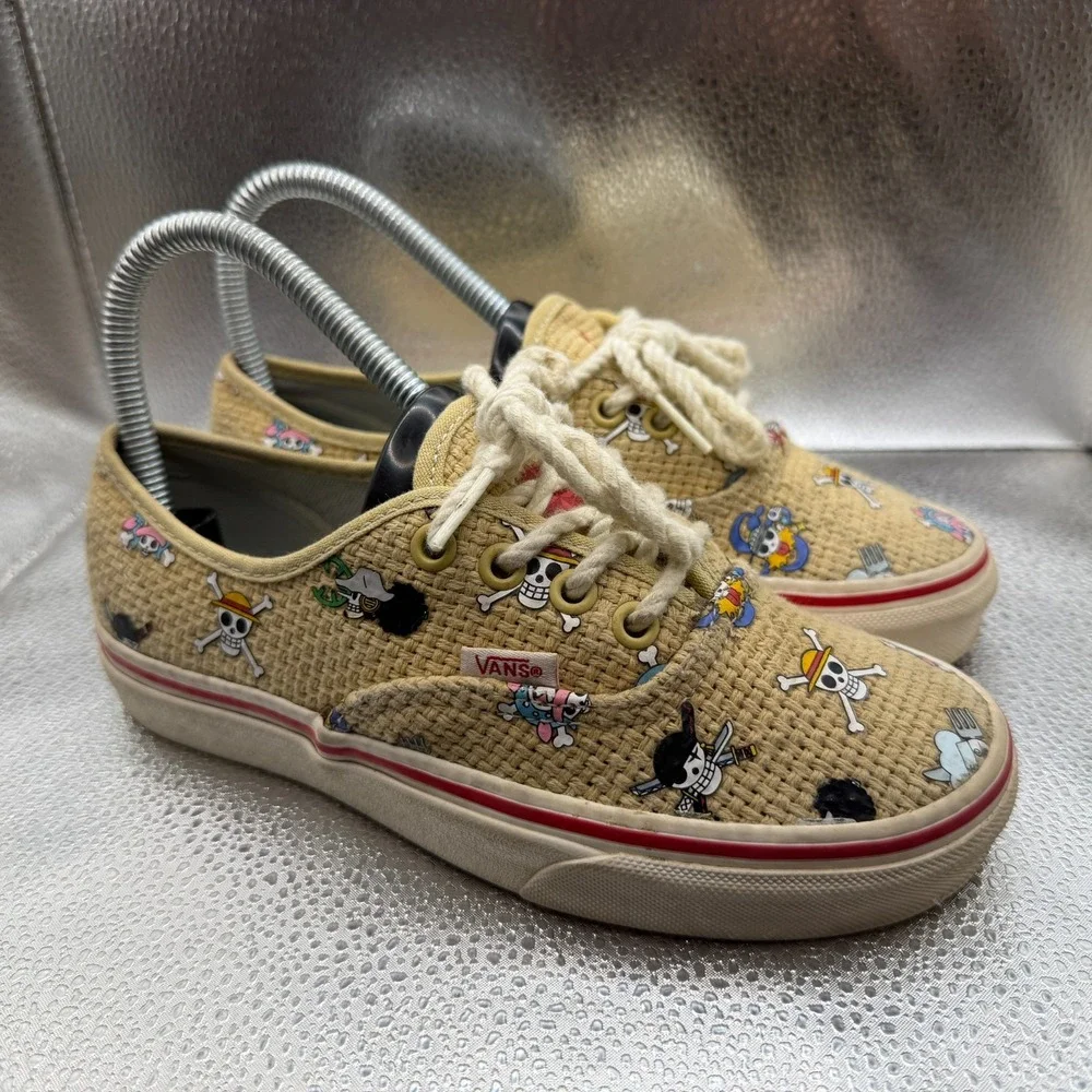 Size 3.5M/5W Vans One Piece Authentic Nami Straw Hat Crew Unisex Sneakers 500714